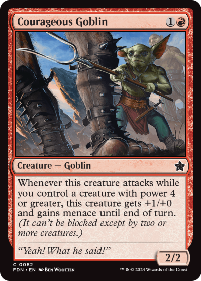 Courageous Goblin - Foundations Spoiler