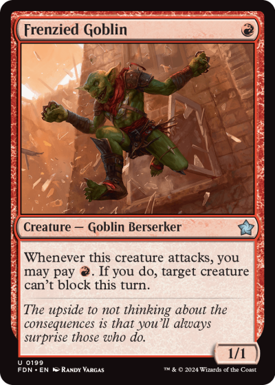 Frenzied Goblin - Foundations Spoiler