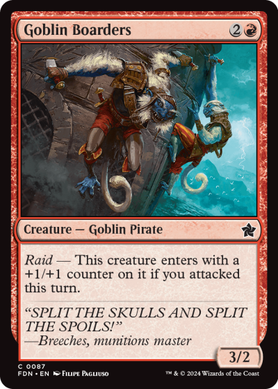 Goblin Boarders - Foundations Spoiler