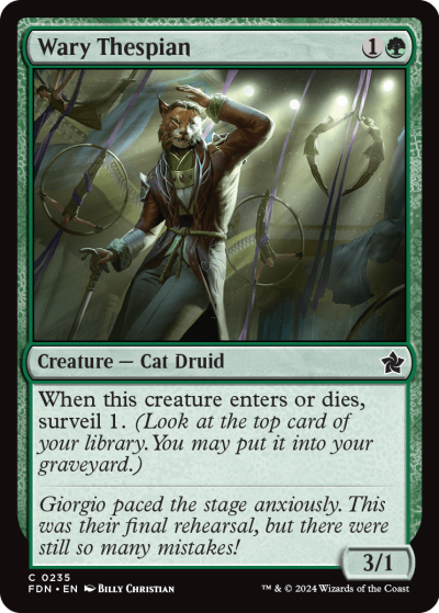 Wary Thespian - Foundations Spoiler