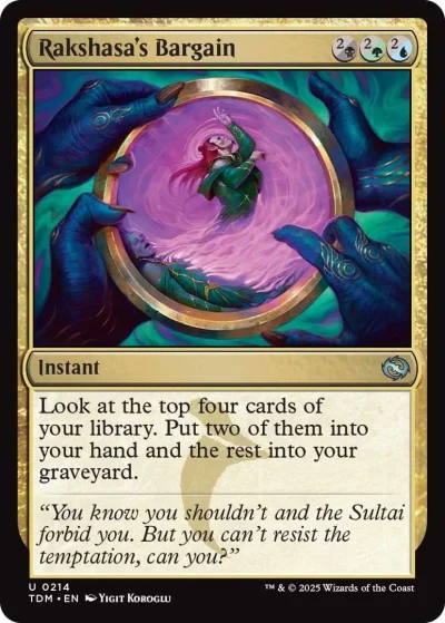 Rakshasa's Bargain - Tarkir Dragonstorm Spoiler