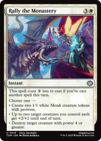 Rally the Monastery - Tarkir Dragonstorm Spoiler